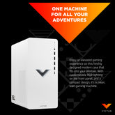 Victus by HP 15L Gaming Desktop TG02-0055t, Windows 11 Home, Intel® Core™ i5, 16GB RAM, 512GB SSD, Intel® Arc™ A380, Ceramic white